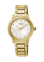Seiko correa de reloj SRZ482P1 / 7N01 0JE0 Metal Dorado 14mm