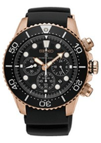 Correa de reloj Seiko SSC786P1.V175-0EY0 Caucho Negro 20mm