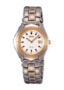 Correa de reloj Seiko 7N89-0410 / SXC406P1 / 44V6LB Acero Bicolor 13mm