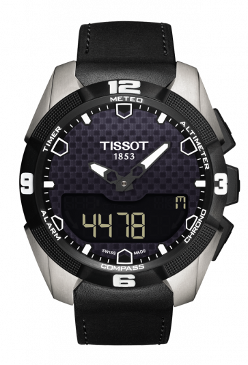 Correa de reloj Tissot T0914204605100A / T0914204606100A / T610035307 Cuero Negro 22mm