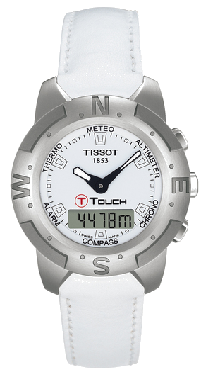 Correa de reloj Tissot T33155811 / T610014627 Cuero Blanco 20mm