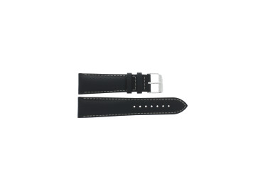 Correa de reloj Tissot V8 Chrono Quartz / T0394171605702B / T600028731 Cuero Negro 22mm