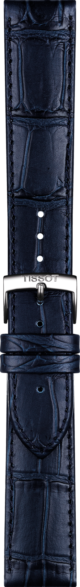 Correa de reloj Tissot T600041534 / T1224231604300A Cuero Azul 20mm