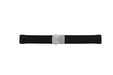 Correa de reloj Tissot T-TOUCH SOLAR GENT / T603035303 / T0914204720702A Caucho Negro 22mm