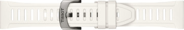Correa de reloj Tissot T1534204705103A / T603048906 Caucho Blanco 21mm