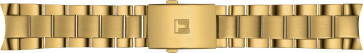Correa de reloj Tissot T605045894 / T1166173305100A Acero Chapado en oro 22mm