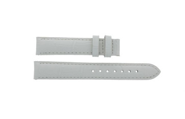Correa de reloj Tissot T0073091611300 / T610027415 Cuero Blanco 15mm