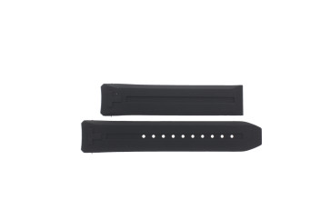 Correa de reloj Reloj inteligente Tissot T610046208 Caucho Negro 23mm