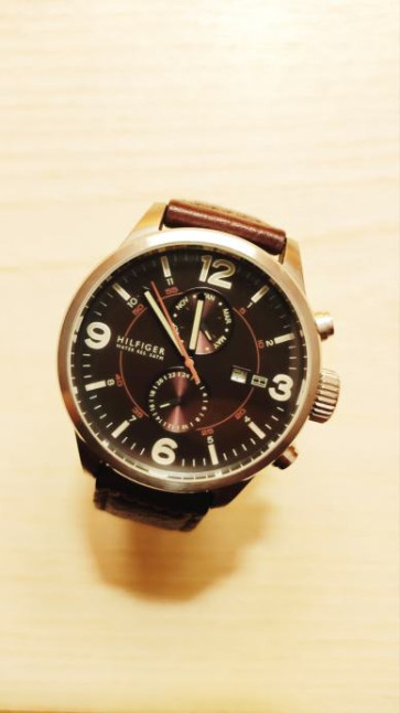 Correa de reloj Tommy Hilfiger TH1971141341 / TH-197-1-14-1341 / TH679301511 Cuero/Plástico Marrón