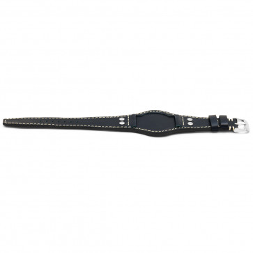 Correa de reloj Universal UH19 Cuero Azul 22mm