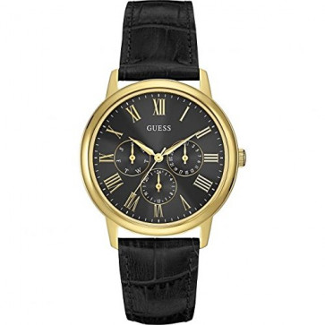 Correa de reloj Guess W0496G5 Cuero Negro 20mm