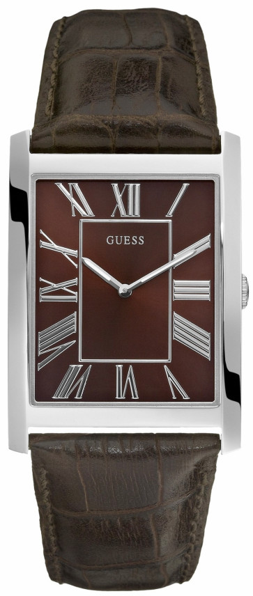 Correa de reloj Guess Guess W65016G2 Piel de cocodrilo Marrón 23mm