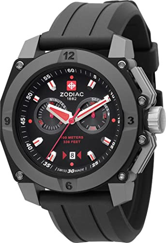 Correa de reloj Zodiac ZO6700 Caucho Negro 24mm