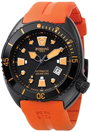Correa de reloj Zodiac ZO8006 Caucho Naranja 25mm