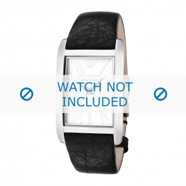 Correa de reloj Armani AR2031 Cuero Negro 18mm