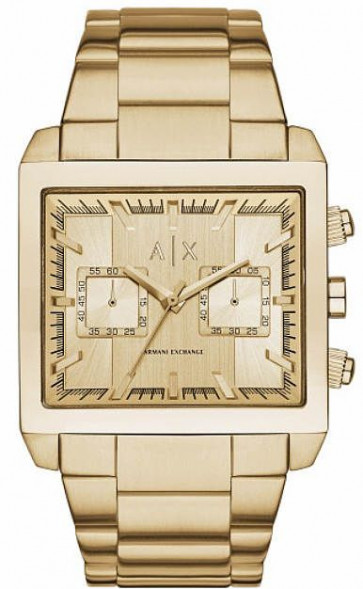 Correa de reloj Armani Exchange AX2226 Acero inoxidable Chapado en oro 32mm