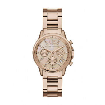 Armani Exchange correa de reloj AX4326 Acero inoxidable Rosa 18mm