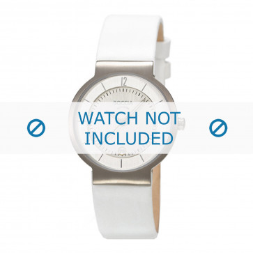 Boccia correa de reloj 3123-04 (BO3123-04-40) Cuero Blanco