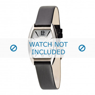 Boccia correa de reloj 3157-02-BO3157-02-40 Cuero Negro