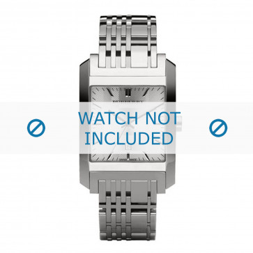 Burberry correa de reloj BU1567 Metal Plateado