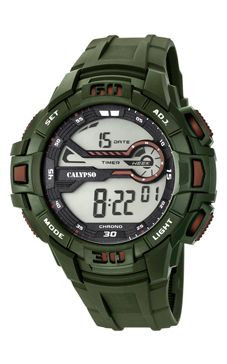 Correa de reloj Calypso K5695-3 Caucho Verde