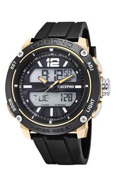 Correa de reloj Calypso K5796-3 Plástico Negro 24mm