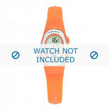 Calypso correa de reloj K6018-A Caucho Naranja