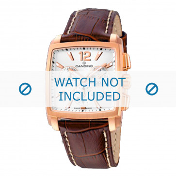 Correa de reloj  C4375-1 / C4375-2 / C4375-4 / C4375-6 / C4375-7 Cuero Marrón 22mm