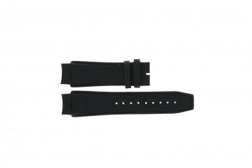 Dolce & Gabbana correa de reloj 3719770097 Cuero Negro 20mm + costura negro
