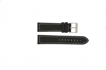 Correa de reloj Davis BB1020 Cuero Negro 22mm