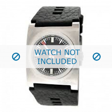 Diesel correa de reloj DZ2107 Cuero Negro