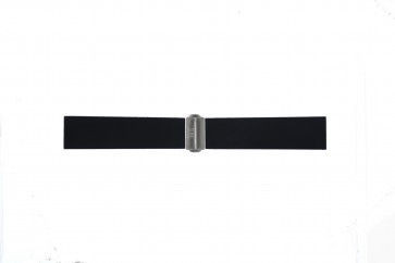 Davis correa de reloj BB0881 Goma Negro 22mm 