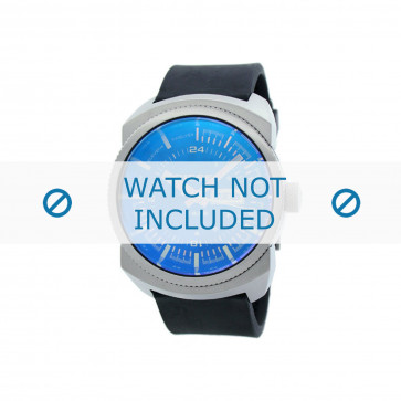 Diesel correa de reloj DZ1261 Caucho Negro