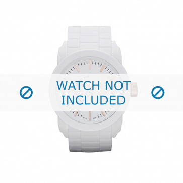 Correa de reloj Diesel DZ1572 Caucho Blanco 24mm