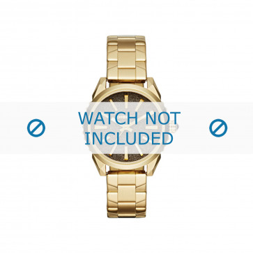 Diesel correa de reloj DZ5474 Metal Chapado en oro 18mm