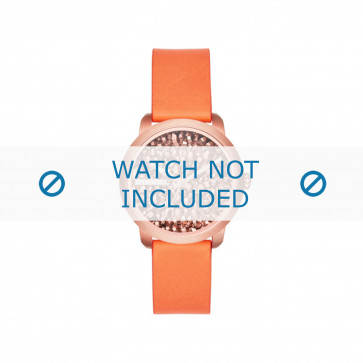 Diesel correa de reloj DZ5552 Cuero Naranja