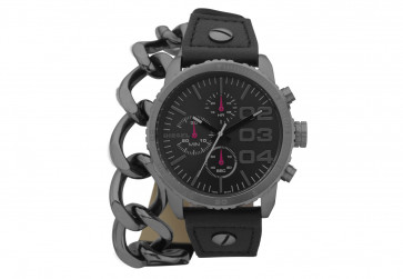 Correa de reloj Diesel DZ5309 Cuero Negro 22mm