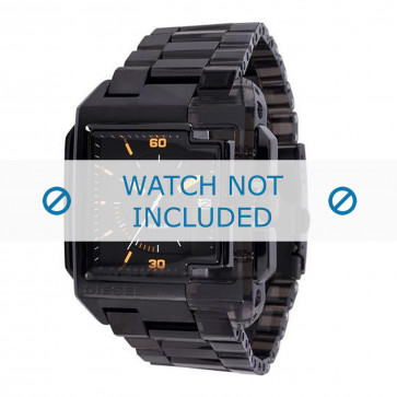 Diesel correa de reloj DZ1420 Acero inoxidable Negro 27mm