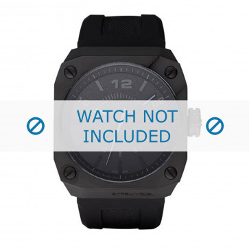 Correa de reloj Diesel DZ1433 Silicona Negro 30mm