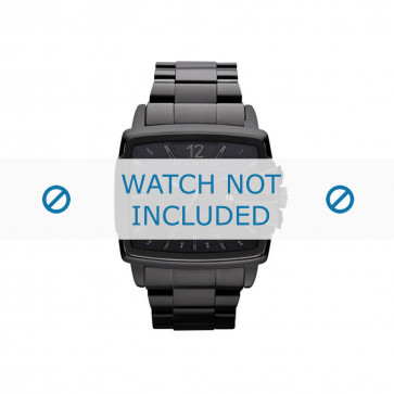 Diesel correa de reloj DZ1499 Acero inoxidable Negro 28mm