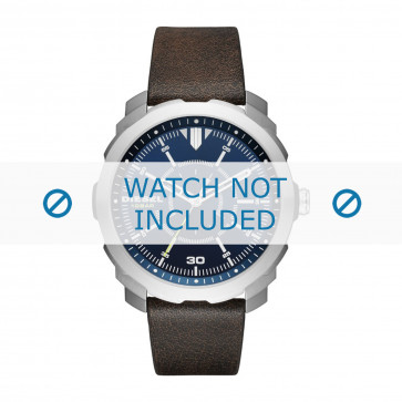 Correa de reloj Diesel DZ1787 Cuero Marrón oscuro 22mm