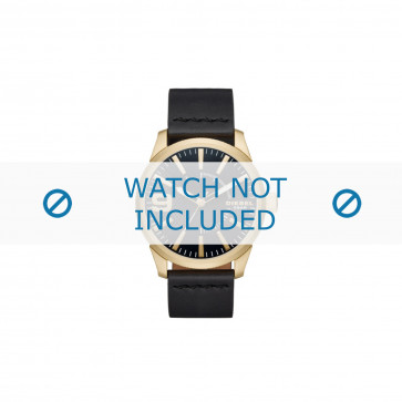 Correa de reloj Diesel DZ1801 Cuero Negro 24mm