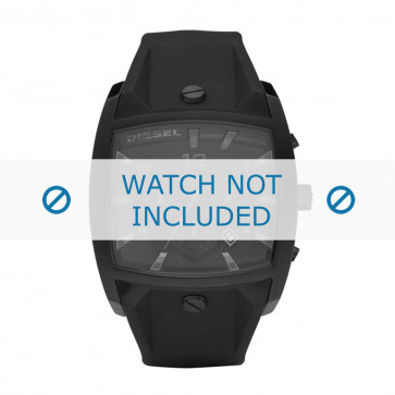 Correa de reloj Diesel DZ4196 Silicona Negro 32mm