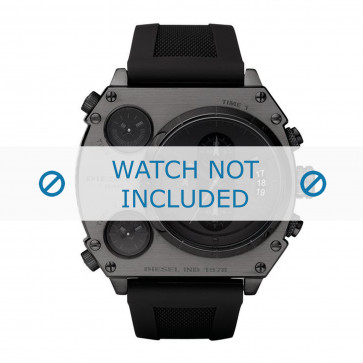 Diesel correa de reloj DZ4201 Caucho / plástico Negro