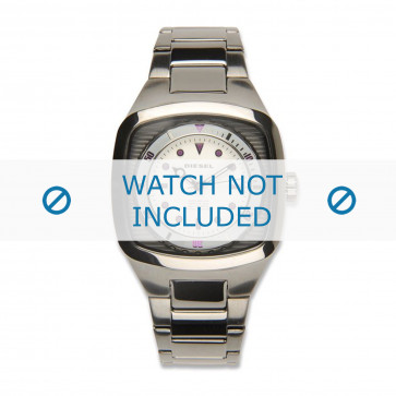 Diesel correa de reloj DZ5282 Acero inoxidable Gris antracita 24mm