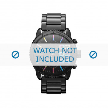 Diesel correa de reloj DZ5340 Acero inoxidable Negro 22mm