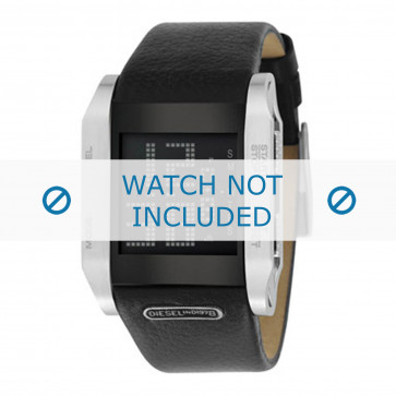 Diesel correa de reloj DZ7076 Cuero Negro