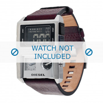 Diesel correa de reloj DZ7174 Cuero Marrón 28mm