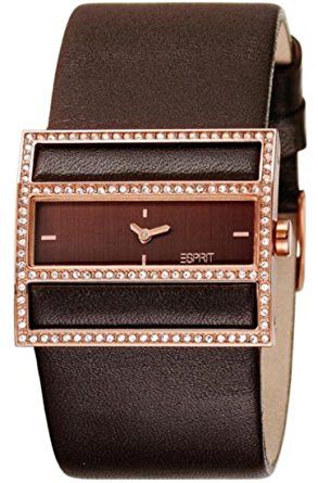 Correa de reloj Esprit ES-103072003 Cuero Marrón oscuro 30mm