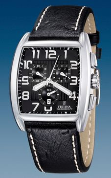 Correa de reloj Festina F16293 Cuero Negro